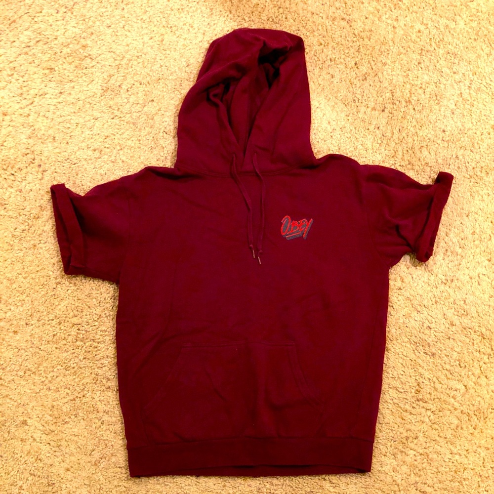 Obey short sleeve hoodie